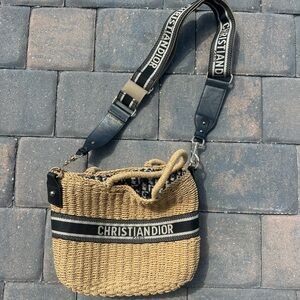 Dior Tan and Black Crossbody Bag